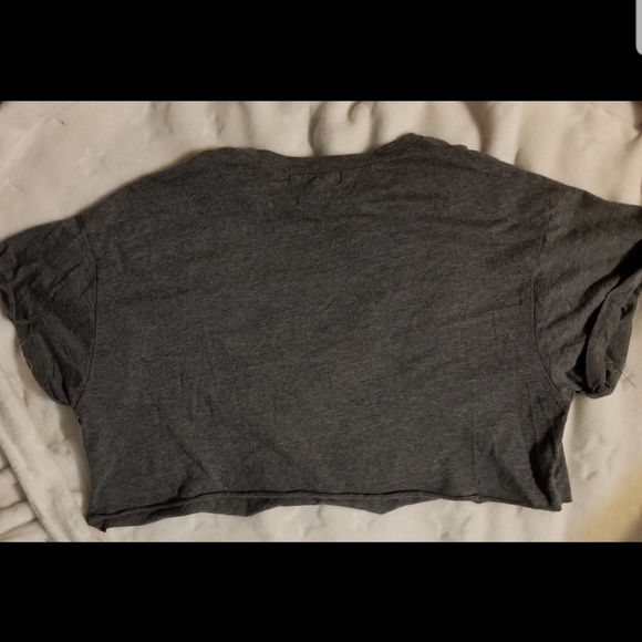 SALE! GLAMOROUS Gray Bejeweled Crop Top - Picture 2 of 2